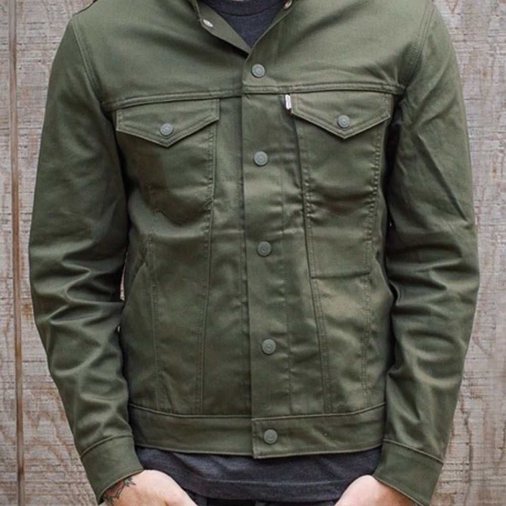 Levi Commuter Trucker Jacket forest green Large